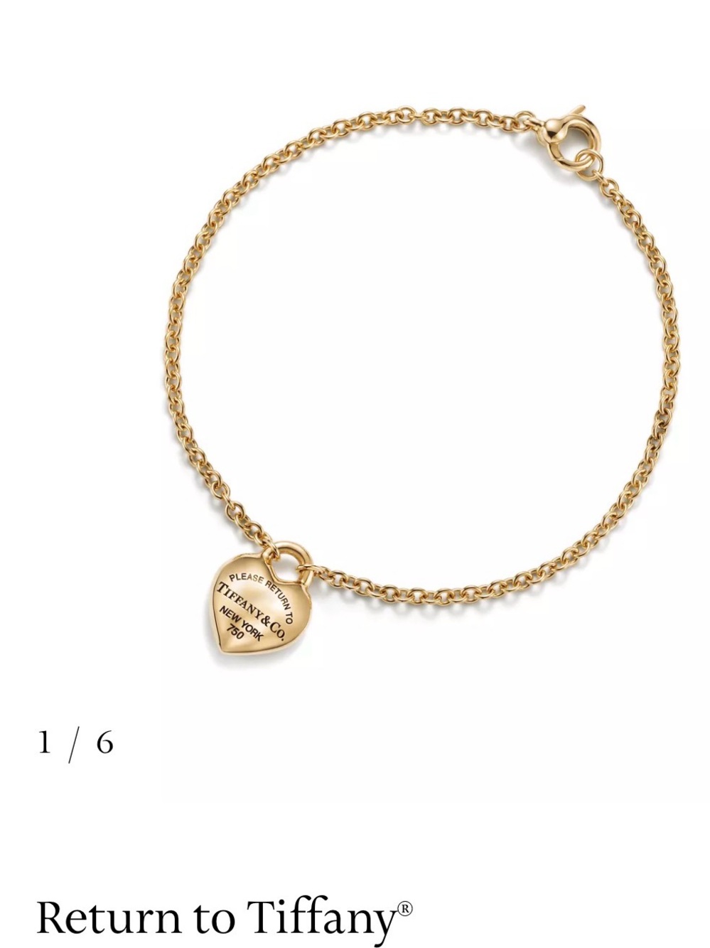 Tiffany & Co. Gold Heart Pendant Necklace and Monogram Medallion Set - Picture 5 of 15